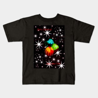 Christmas balls and stars Kids T-Shirt